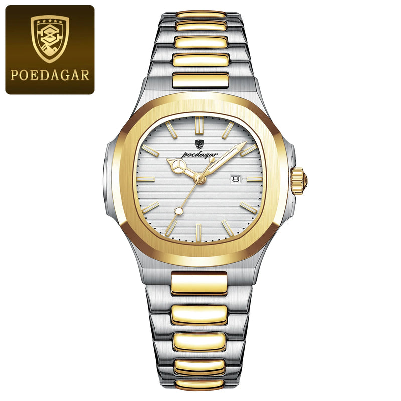 POEDAGAR Luxury Waterproof Luminous Date Ladies Watch Quartz Women's