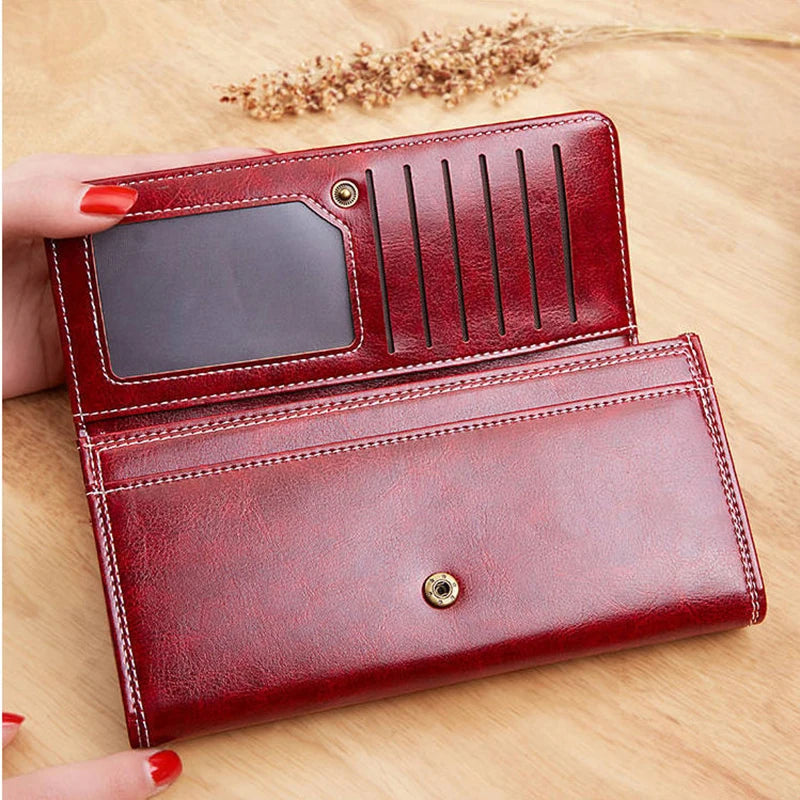 Women's Leather Wallet Fashion Women Purses 2025