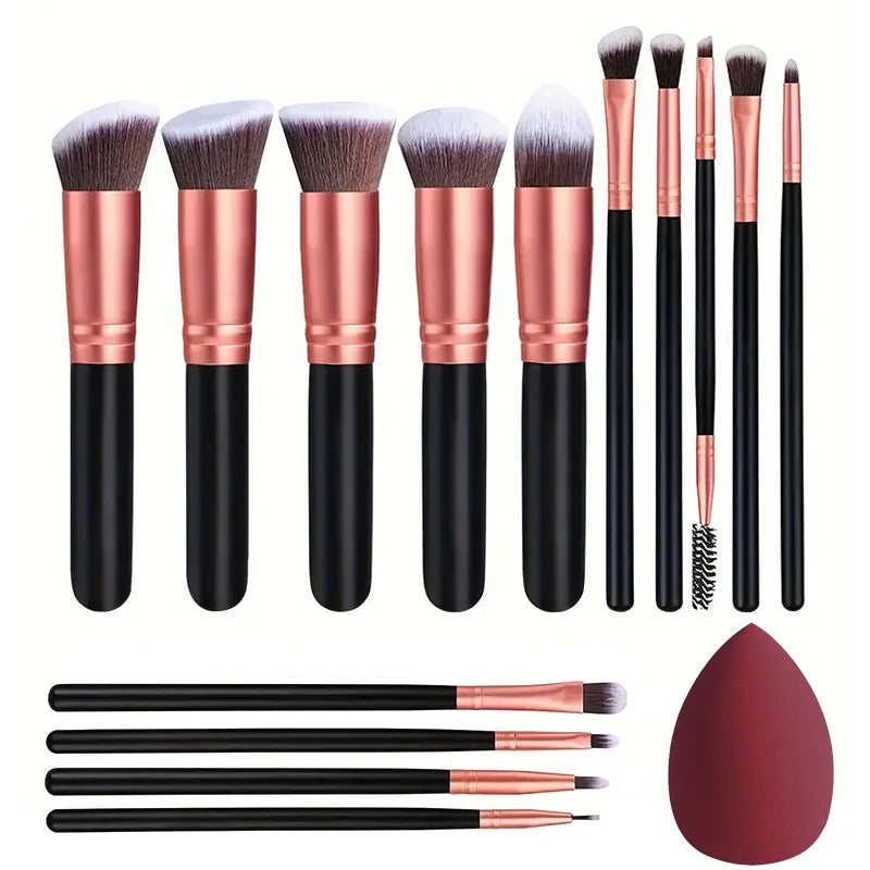 NEW 14PCS Makeup Brushes Set  Soft Fluffy Foundation Blush Powder Eyeshadow