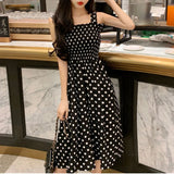 Women's Dresses Summer Fashion  Dot Shoulder Plus