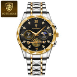 POEDAGAR Luxury Man Wristwatch Waterproof Quartz