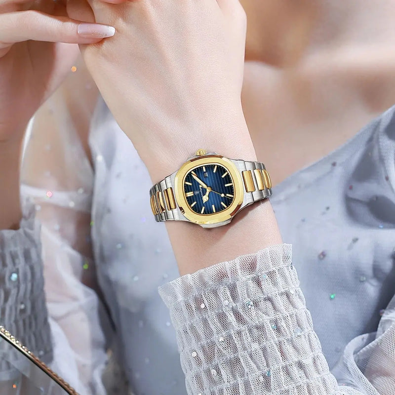 POEDAGAR Luxury Waterproof Luminous Date Ladies Watch Quartz Women's