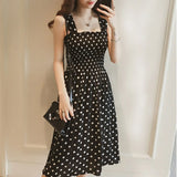 Women's Dresses Summer Fashion  Dot Shoulder Plus