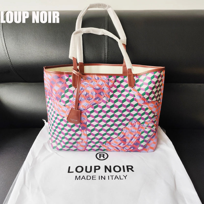 LOUP NOIR New Tote Bag for Women Famous Brands Bag  High Quality