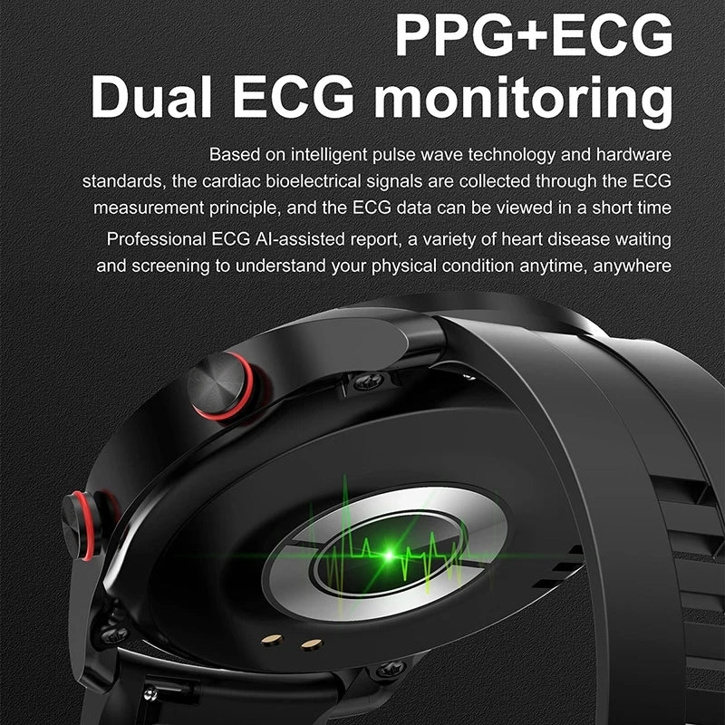 ECG+PPG Bluetooth Call Smart Watch Sports Waterproof