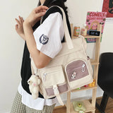 Waterproof Canvas Women Handbags Cross body Bags for Girls Satchels