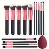 NEW 14PCS Makeup Brushes Set  Soft Fluffy Foundation Blush Powder Eyeshadow