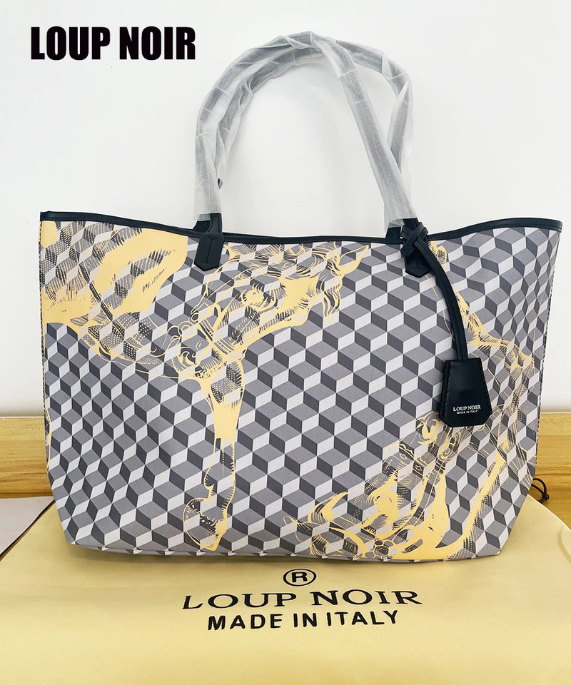 LOUP NOIR New Tote Bag for Women Famous Brands Bag  High Quality