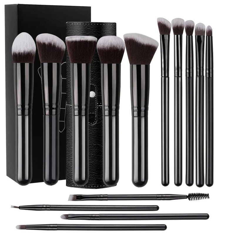 NEW 14PCS Makeup Brushes Set  Soft Fluffy Foundation Blush Powder Eyeshadow