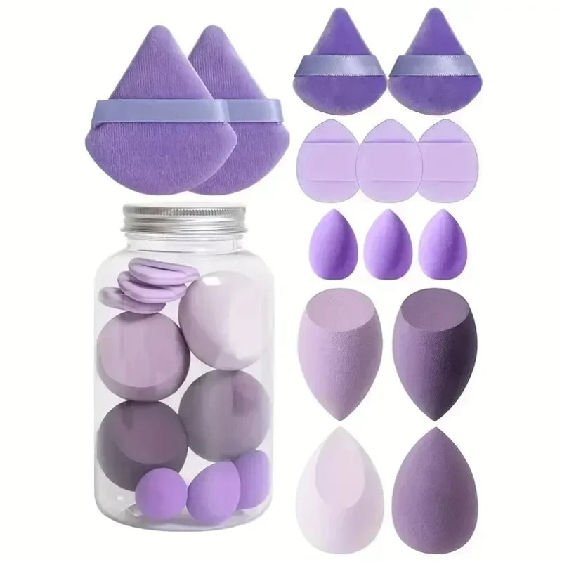 12/14Pcs Makeup Sponge Cosmetic Puff Foundation Sponges Blender Beauty Egg Powder Puffs Make Up