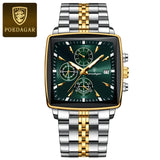 POEDAGAR Business Men Clock Waterproof Quartz