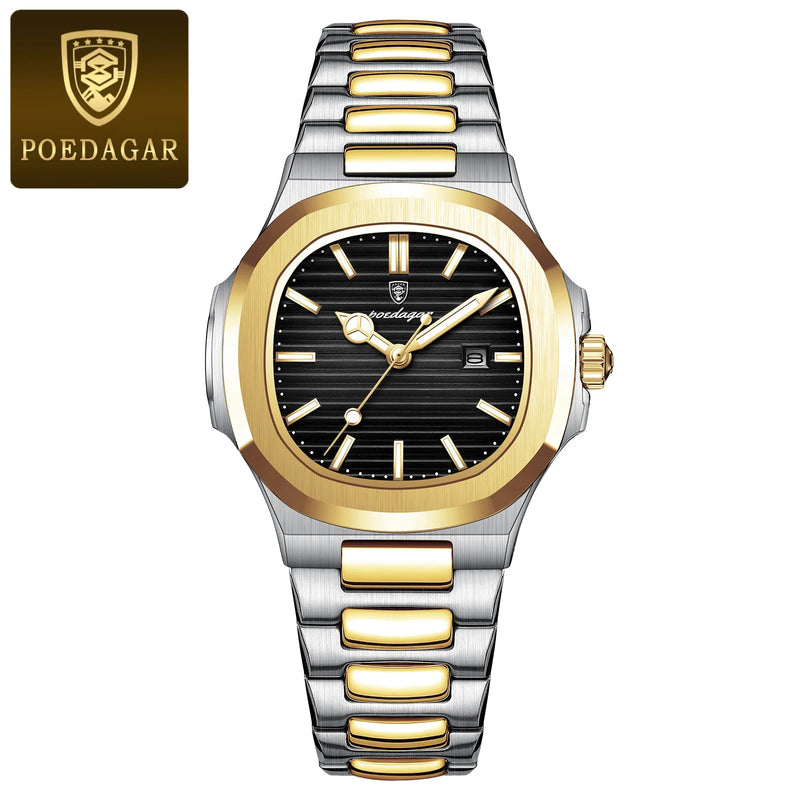 POEDAGAR Luxury Waterproof Luminous Date Ladies Watch Quartz Women's