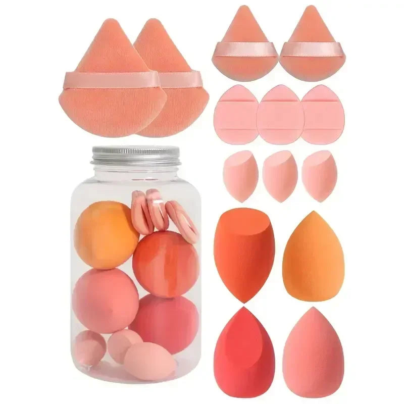 12/14Pcs Makeup Sponge Cosmetic Puff Foundation Sponges Blender Beauty Egg Powder Puffs Make Up