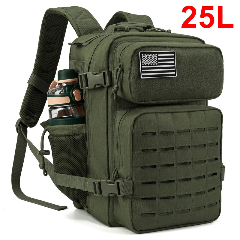 QT&QY 25L/45L Tactical Backpack for Men and Women Outdoor Survival Bug